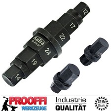 Motorrad Stecknuss Steckachse Achsenwerkzeug Innen 6-Kant 12 14 17 19 22 24 mm