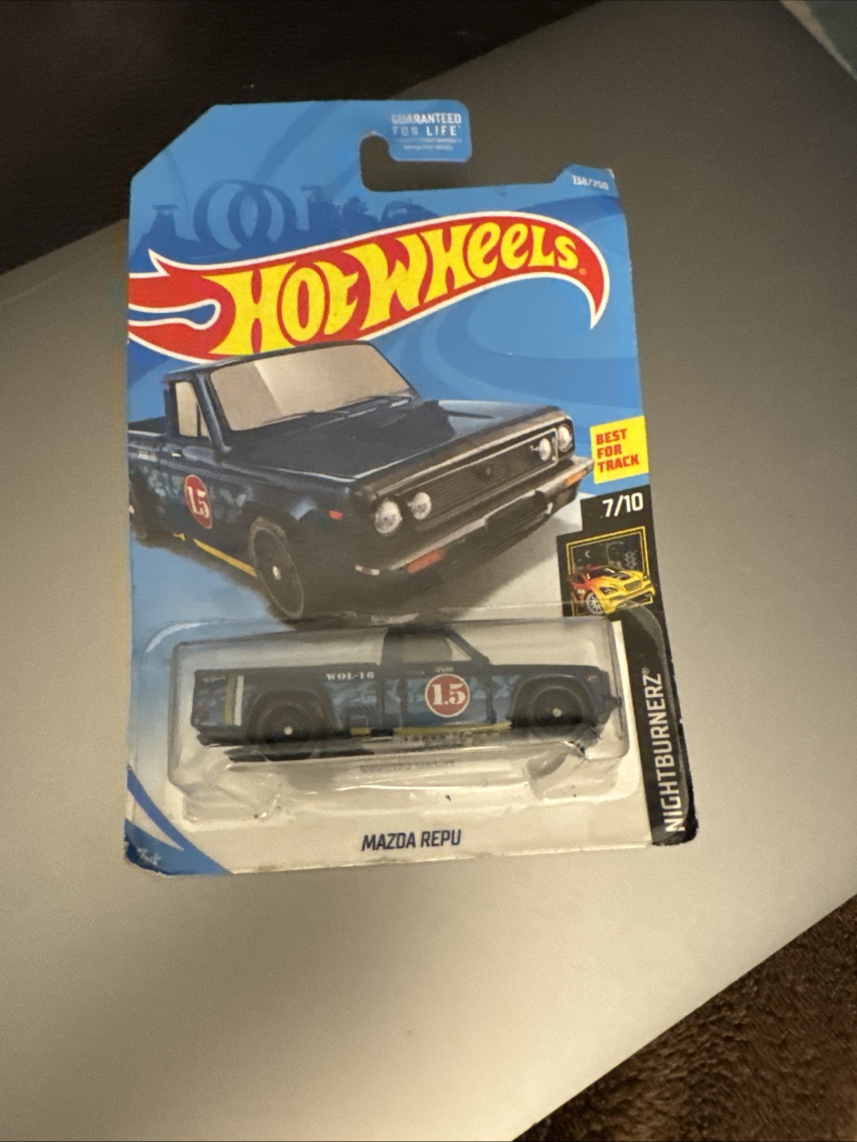 Hot Wheels 2019 Mainline Nightburnerz  7/10 MAZDA REPU Blue #138