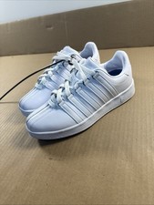 K-Swiss Classic VN Women's 8, White Lace Up Low Top Athletic Sneaker 97321-101-M