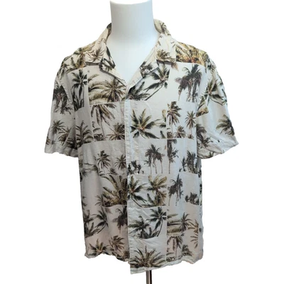 Chemise Hawaïenne Manches Courtes Banana Republic Lin Palmier XL - Photo 1/4
