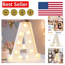 Warm White LED Marquee Letter Lights - Illuminate Your Event Decor Letter A 