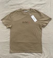 (NWT) Rhythm Livin Graphic T-Shirt Beige Men's Large Organic Cotton