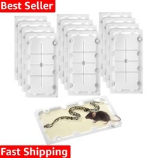 12 Pack Heavy Duty Non-Toxic Glue Traps for Mice, Rats  Snakes - Safe  Ready