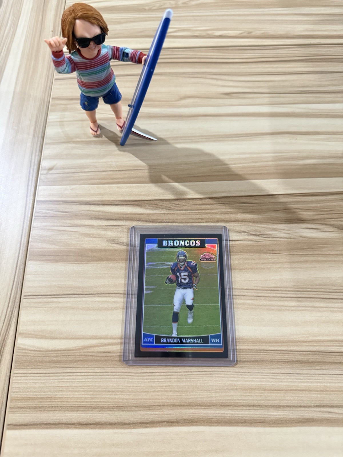 2006 Topps Chrome - Brandon Marshall #263 Black Refractor /199 (RC)