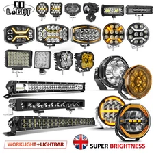 3"/4"/5"/7"/9" LED Driving Work Light Spot Flood Pods Offroad SUV Truck Fog Lamp