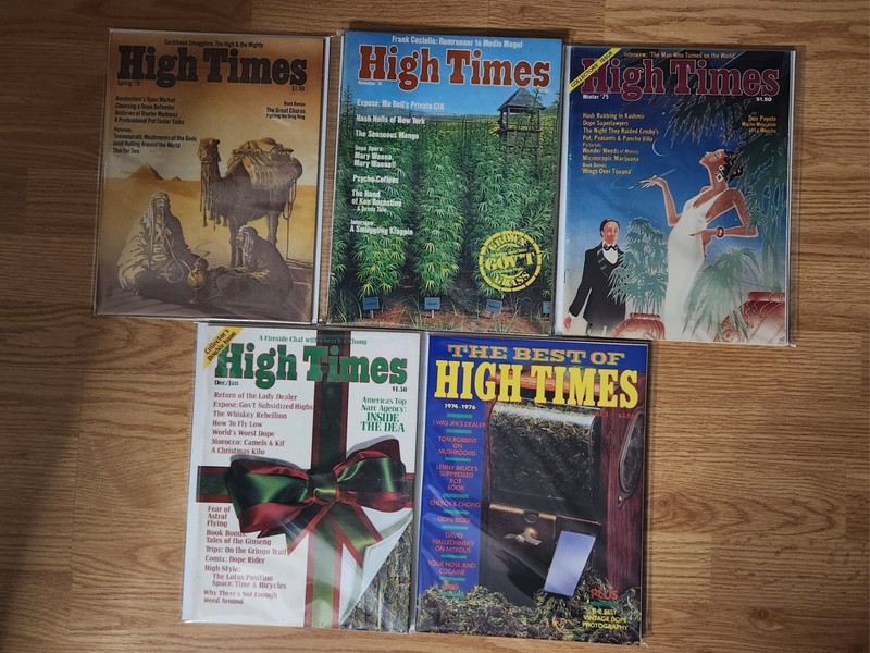 High Times Magazine Lot (5) Spring '75 Winter '75 The Best of...