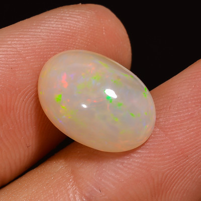 4.05 CT 100% Natural ETHIOPIAN OPAL Play of Color 9x13x6 mm Oval Shape Gemstone