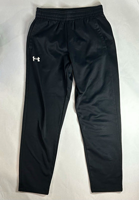 Under Armour Men's Black Activewear Pants M Knit Pull On Elastic Waist Tapered