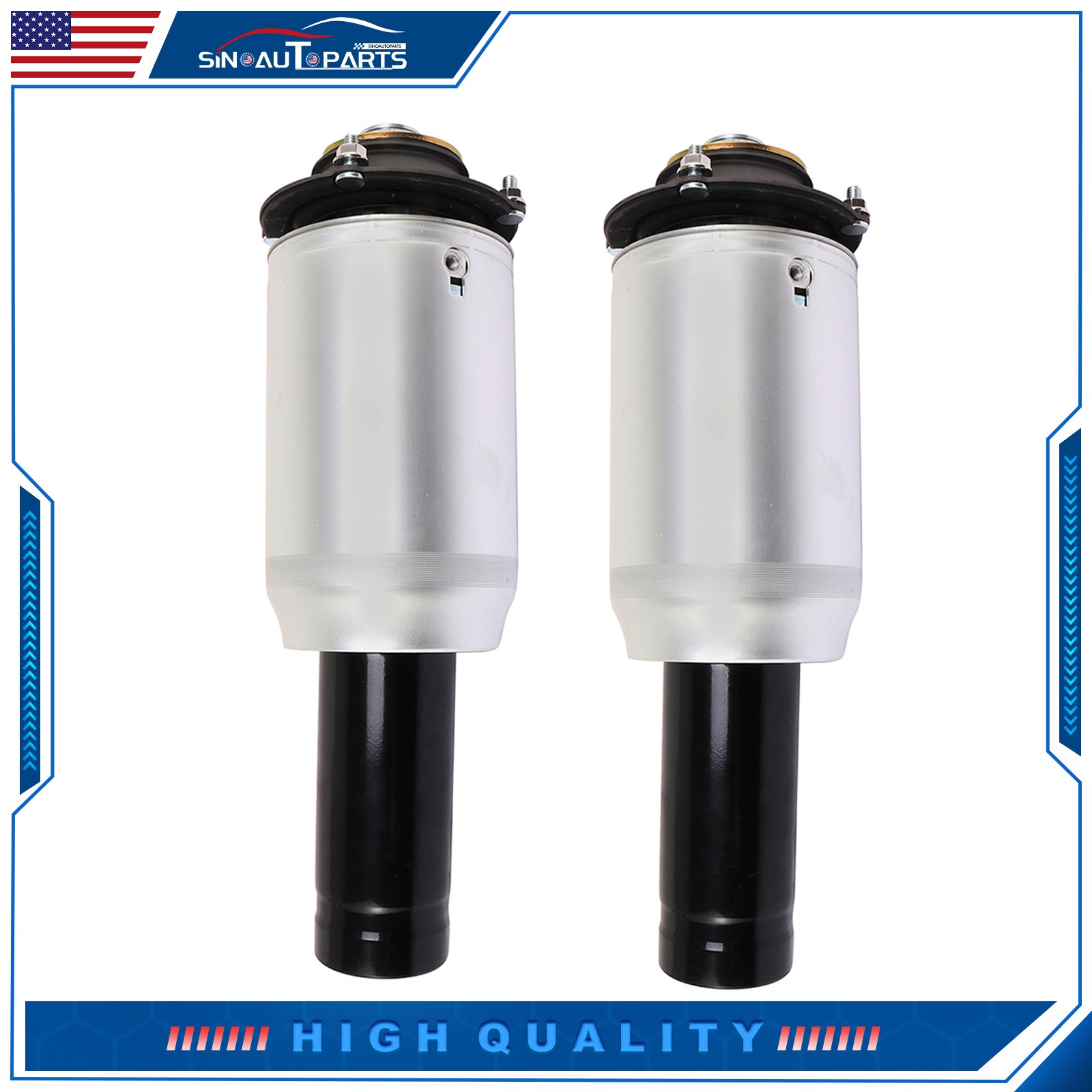 Pair For Bentley Continental GT GTC, Flying Spur Front Air Suspension Springs