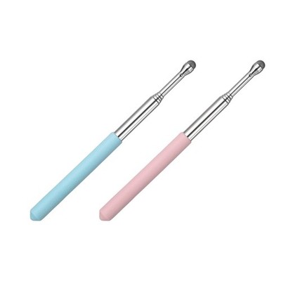 2 PCS Pointer Finger Stick, Retractable Teacher Pointer, Blue/Pink