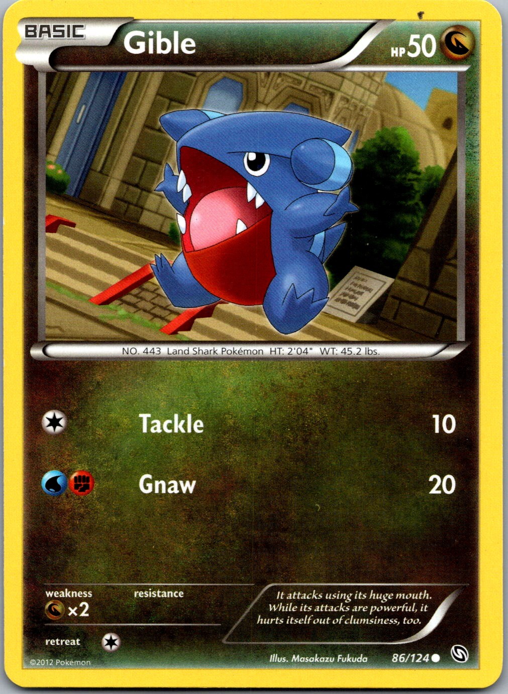 Gible (86) 86/124 Dragons Exalted Common LP