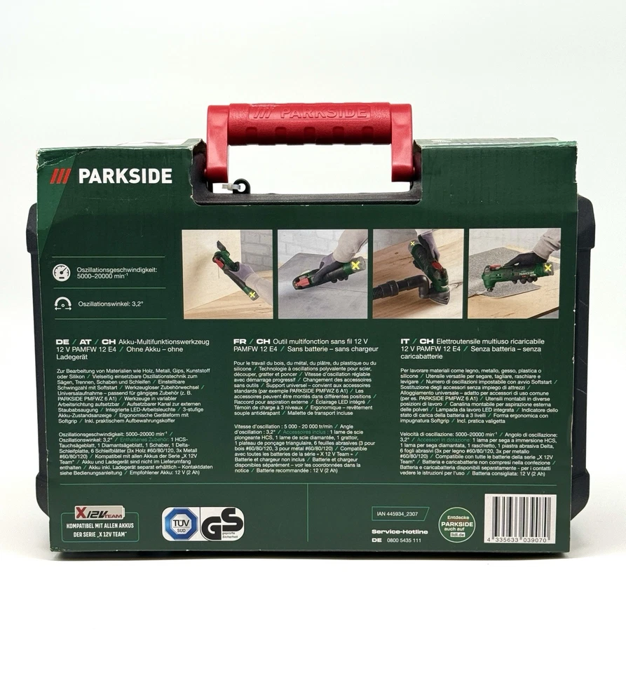 PARKSIDE  Akku Multifunktionswerkzeug  PAMFW 12, ohne Akku, ohne Ladegerät - Bild 3 von 4