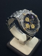Breitling B13356 Chronomat Evolution Two Tone 1.60ctw Diamond Bezel Watch B & P 4