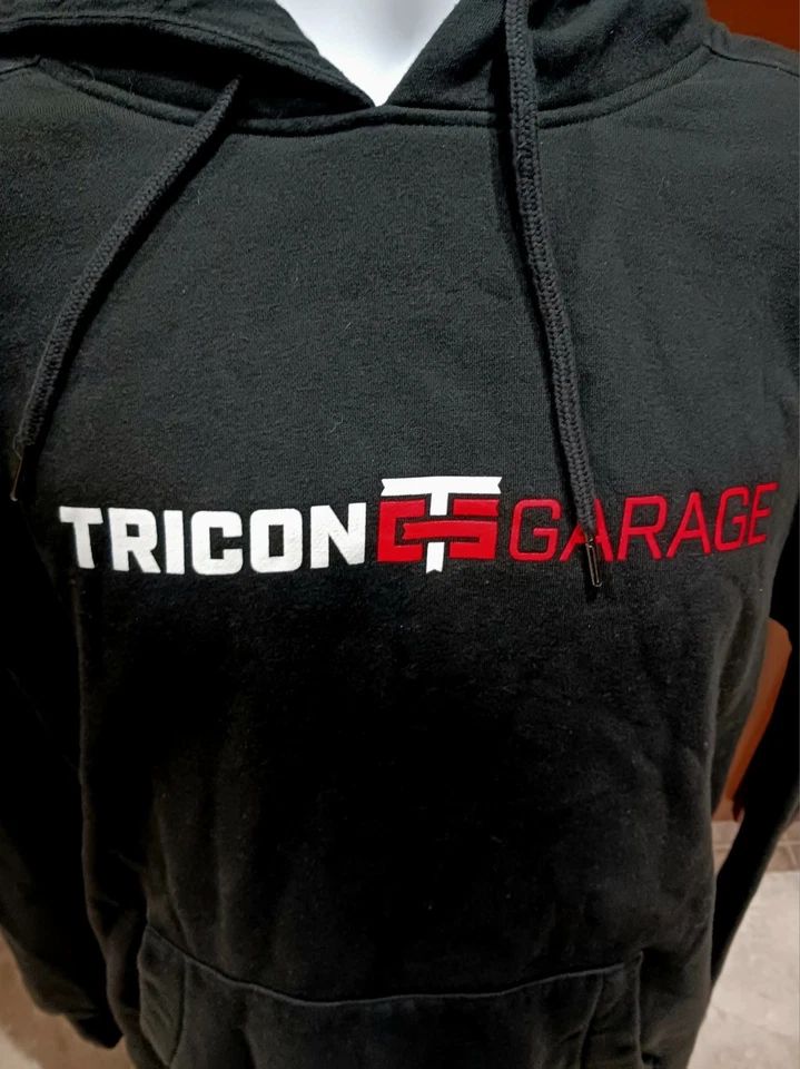 TRICON Garage Toyota Team Issued 2XL Hoodie Shirt NASCAR Heim Gray Breidinger - Image 2 of 4