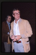 Michael Caine Candid 1970's Event smoking cigar Original 35mm Transparency