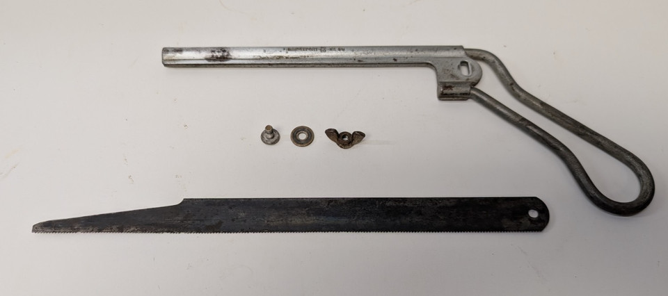 Vintage Bridgeport Klose-Kut No 68 Hack Saw BHM 1925 Patent Unusual Hand Tool