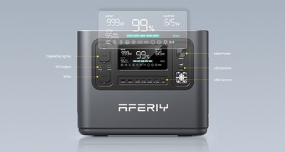AFERIY P210 2400W 2048Wh Tragbare Powerstation 2,4kW 2kWh, LiFePO4.  DPDpost.