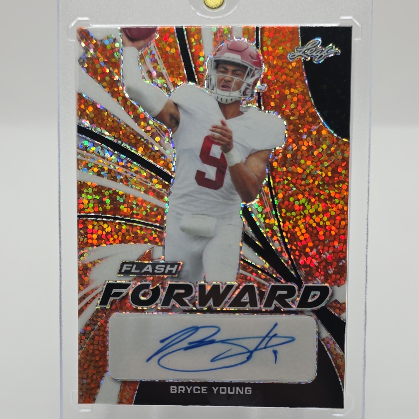 Leaf 2022 Flash Bryce Young Autograph Flash Forward FF-BY1 Football 3/6
