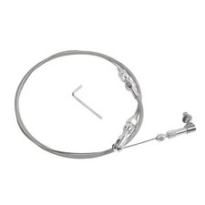 24" Hi-Tech Universal Throttle Cable Kit Braided Stainless Steel with Aluminum