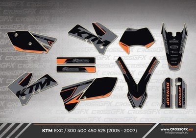 2005 2006 2007 Graphics Kit Fits for KTM EXC 300 400 450 525