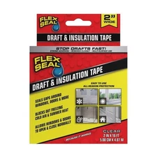 Flex Seal Draft and Insulation Sealing Tape Flexible Clear 2 in x 16 ft