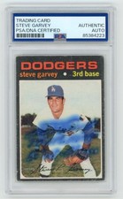 Bleed - STEVE GARVEY 81 WS CHAMPS Dodgers signed 1971 Topps ROOKIE Card PSA Auto. rookie card picture