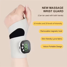 Electric Wrist Massager 5 Levels Compress 3 Levels Vibration Massage Wrist Guard