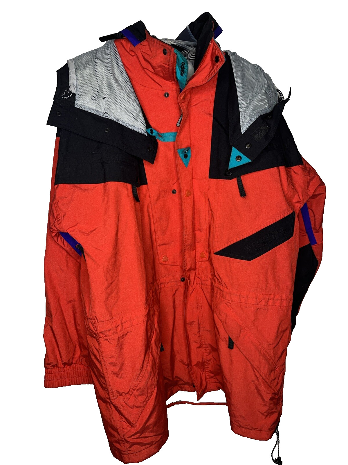 Chaqueta Helly Hansen HH Equipe Para Hombre Grande L Snowboard Senderismo Esquí Roja