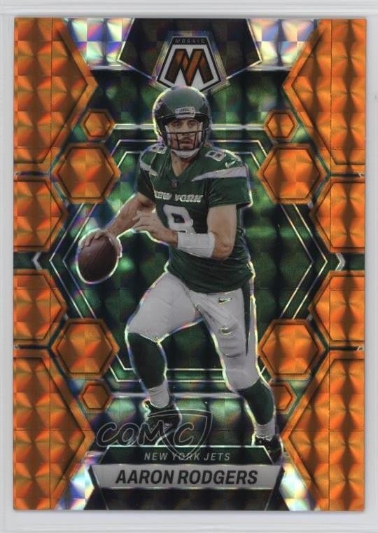 2023 Panini Mosaic Orange Mosaic Prizm 199/199 Aaron Rodgers #82 1l48