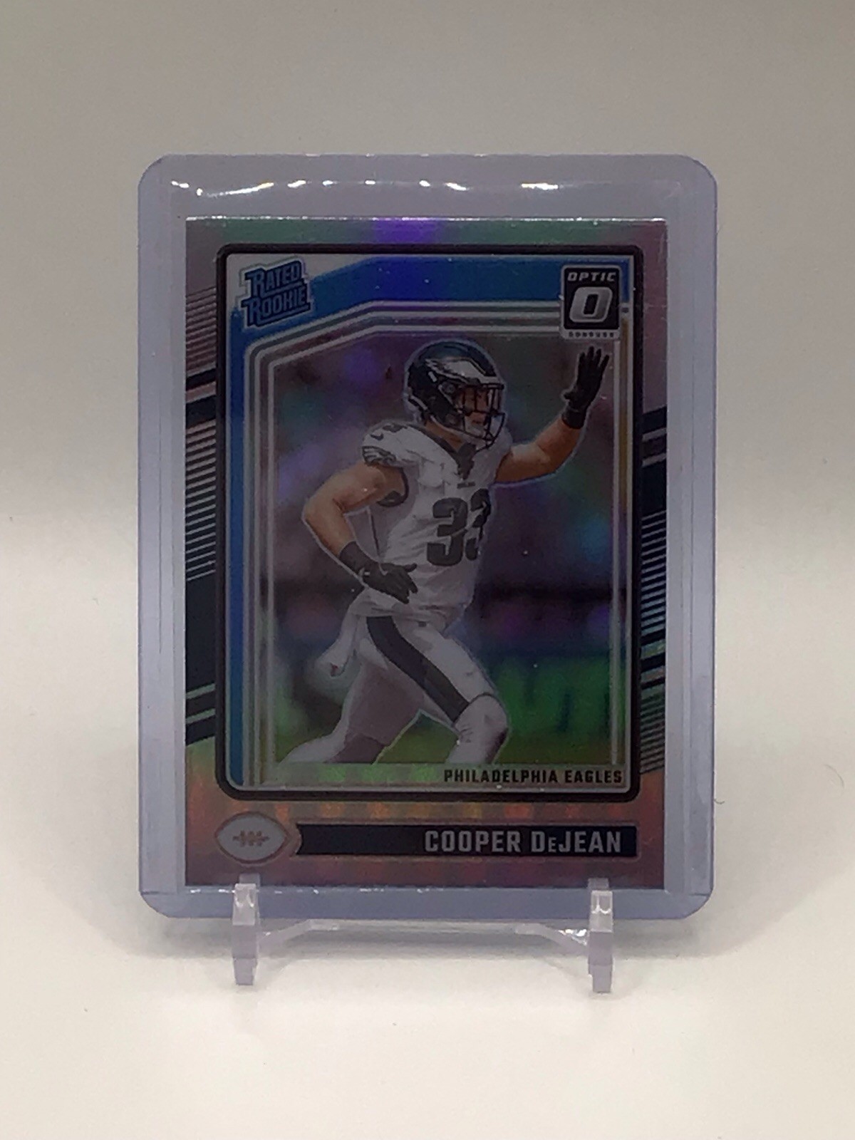 2024 Panini Donruss Optic - Rated Rookie Cooper DeJean #221 Holo Prizm (RC)