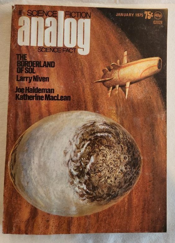 analog science fiction magazine, Jan 1975, with Larry Niven