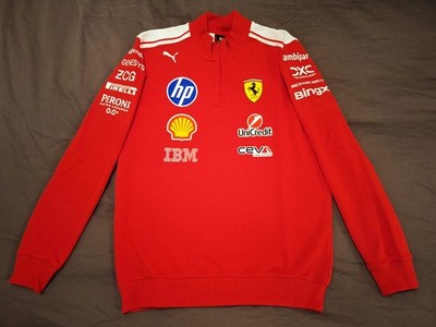 Ferrari F1 PUMA driver zip pullover sweater sz M 2026 Hamilton Leclerc