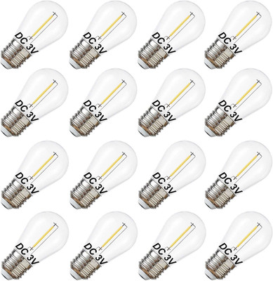 DC 3V Low Voltage,Solar String Light Bulbs,Shatterproof Waterproof S14 LED Bulbs