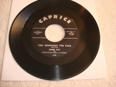 James Ray 45 rpm ~Itty Bitty Pieces/You Remember The Face ~1962 Soul Caprice 114