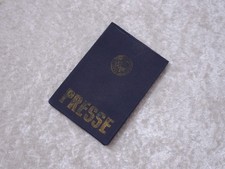 Presse Ausweis 1955 Warschau 5. Festival der Jugend für Freundschaft und Frieden