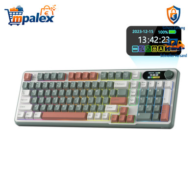 RK ROYAL KLUDGE S98 Mechanische Tastatur Smart Display Hot-Swap