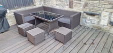 Garden Ratten Corner Furniture Set 9 Seater