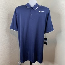Nike Golf Standard Fit 904476 Blue Polo Shirt New Sz M
