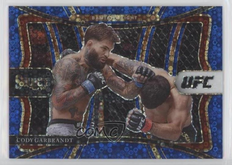 2021 Panini Select UFC Premier Level Blue Disco Prizm 60/99 Cody Garbrandt he0