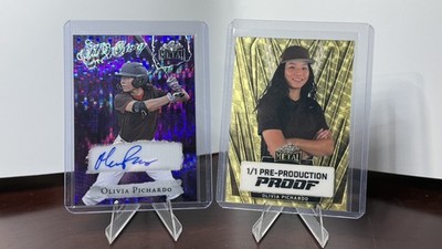 Olivia Pichardo Auto 1/2 & 1/1 Pre-Production Proof 2024 Leaf Metal Her Story