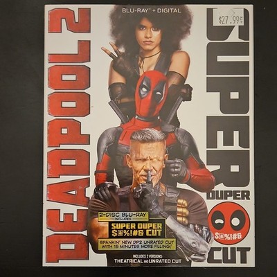 Deadpool 2 Blu-ray Super Duper Cut Widescreen Ryan Reynolds Josh Brolin