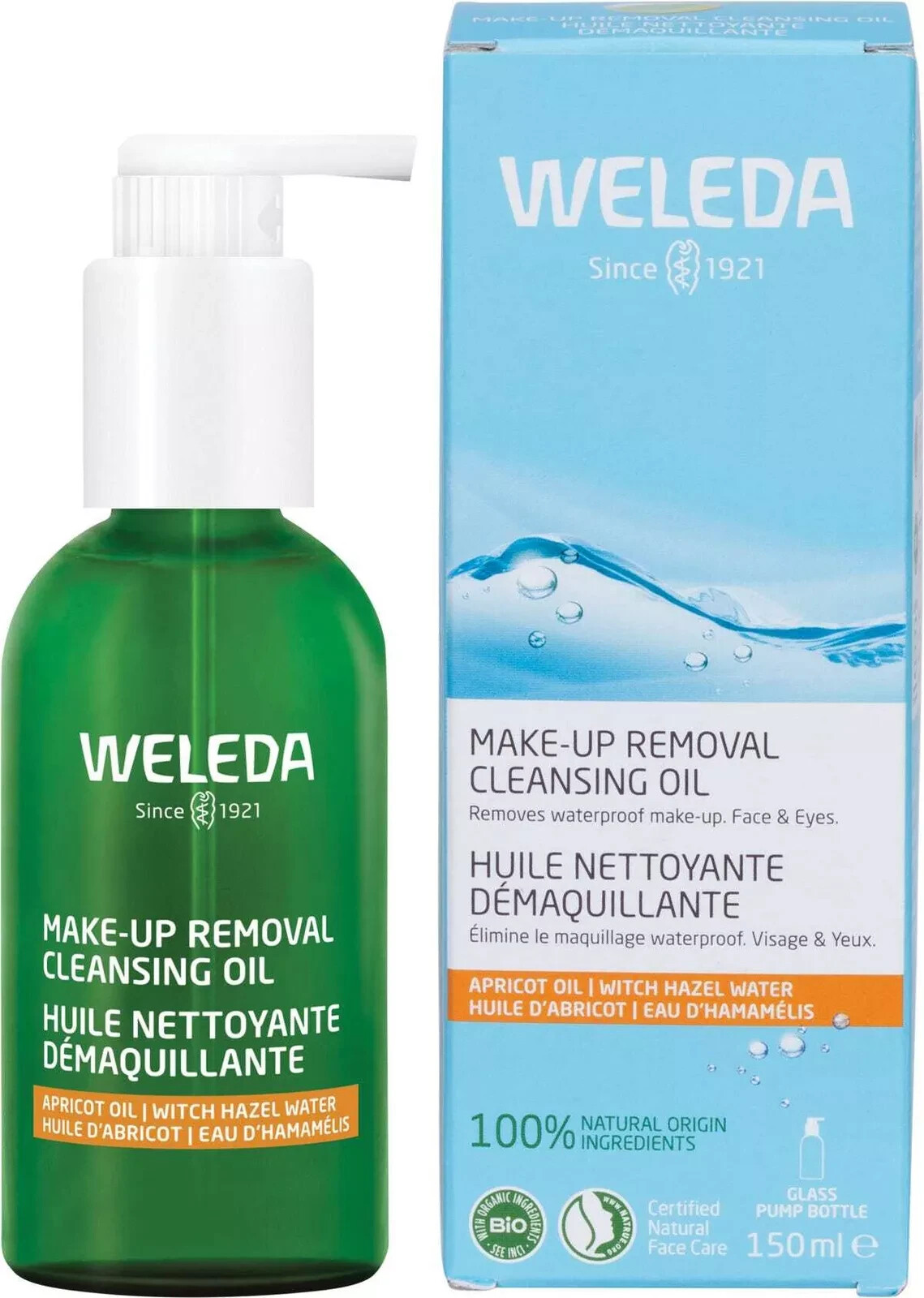 Weleda Make-up Removal Cleansing Oil 150ml Removes Waterproof Makeup Face + Eyes