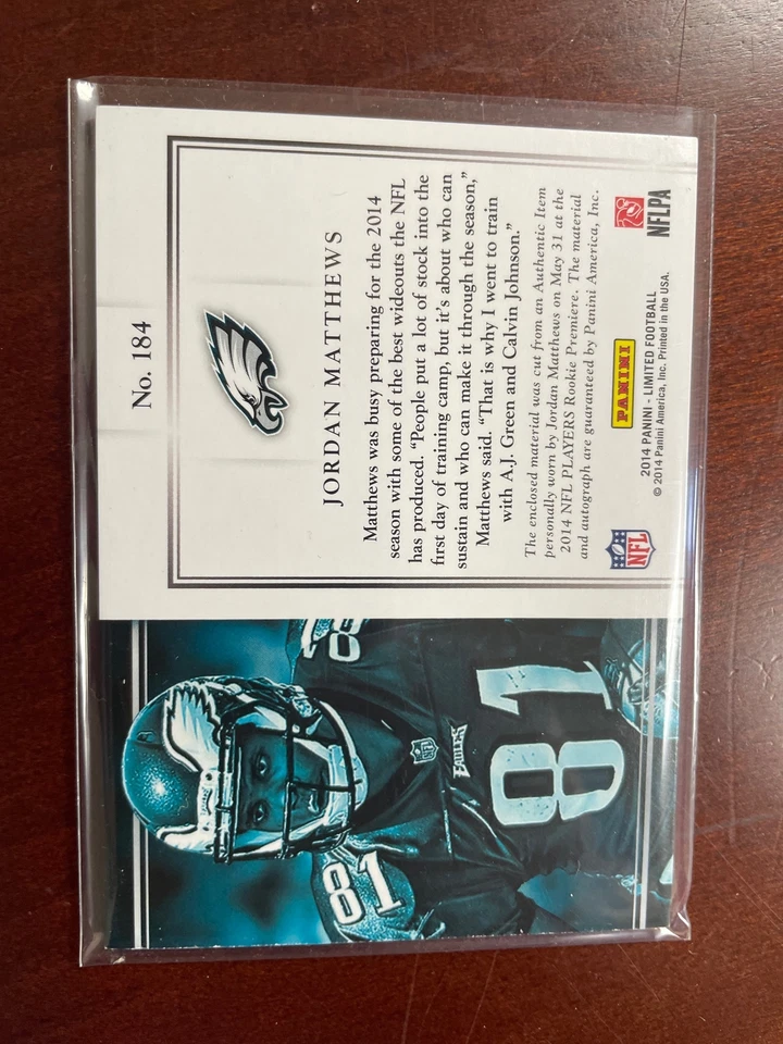 2014 Limited Jordan Mathews Autograph 114/99 - Image 2 of 2