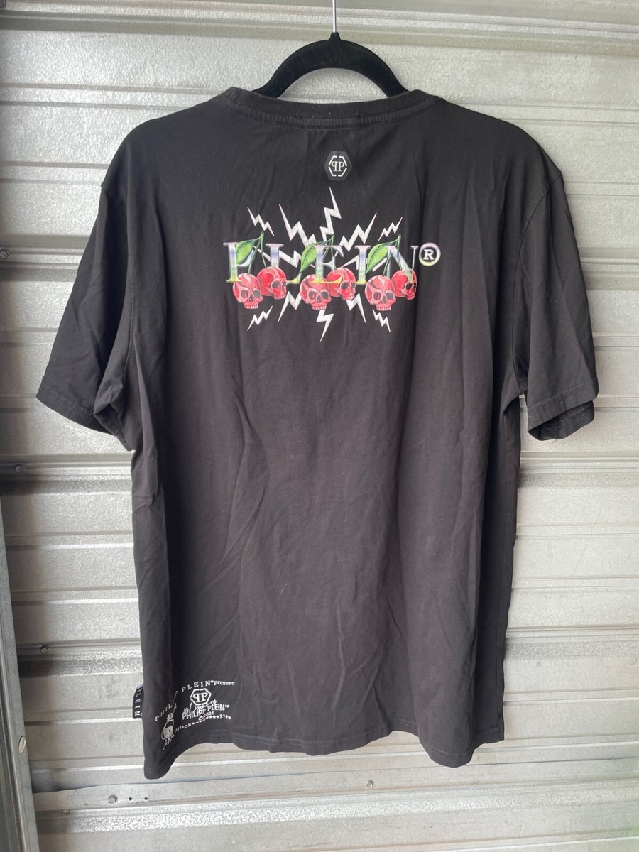 Philipp Plein Limited Edition 2021 Skull & Cherries T-Shirt Black