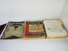 1946 - 1954 Plymouth - Oem Service Shop Manuel De Soto Code S-5 Chrysler Vtg