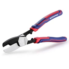 WORKPRO 8 Inch Cable Cutter with Twin Cutting Edge with Anti-Slip Beveled Edge