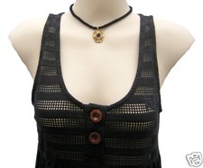 Rusty Black Maxi Dress Size 12 Long Net Gypsy Surf Beach Wear New RRP$90