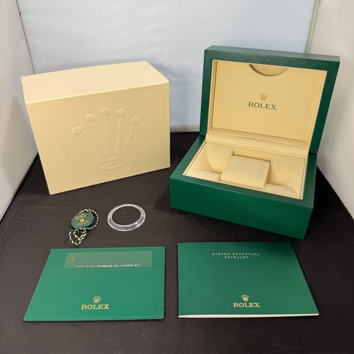ROLEX Watch Box Case 39137.04 Booklet of DATEJUST 100%Authentic 