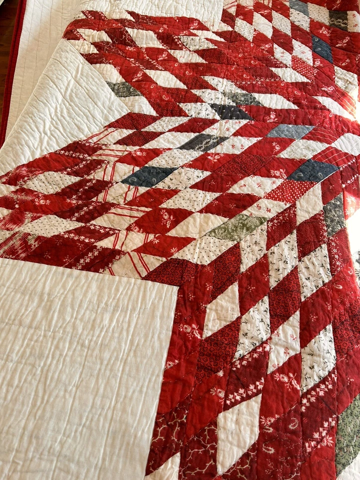 Pottery Barn Noelle Star Handcrafted Appliqué FULL/QUEEN Quilt NWOT OB READ! - Image 2 of 4