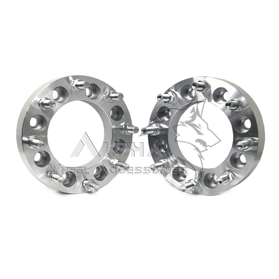2 piezas 8X6.5 (8x165.1) adaptadores de rueda espaciadores 2" para Chevy C20 C30 K20 K30 9/16"-18 Foto 2 de 3